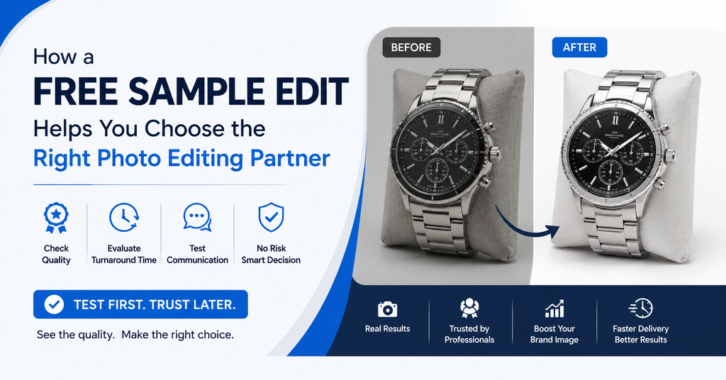 How a Free Sample Edit Can Help You Choose the Right Photo Editing Partner  - Cover Image
